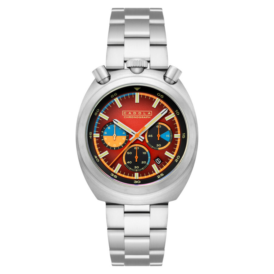 Cadola Testa Di Toro Chronograph Quartz Red Dial Mens Watch CD-1058-22