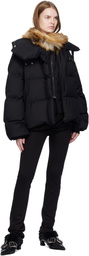 Ottolinger Black Deconstructed Double Zip Down Jacket