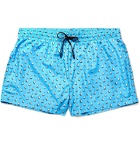 Dolce & Gabbana - Printed Short-Length Swim Shorts - Blue