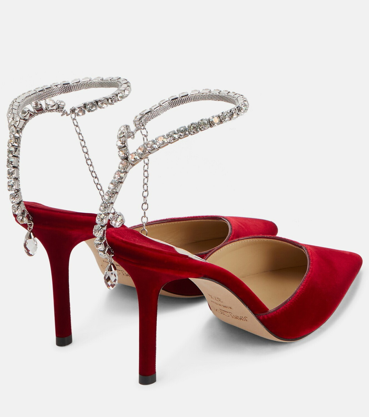 ◆正規品・新品◆Jimmy Choo  Red Velvet Saeda Slingback Jimmy Choo Red Velvet Saeda Slingback | italist