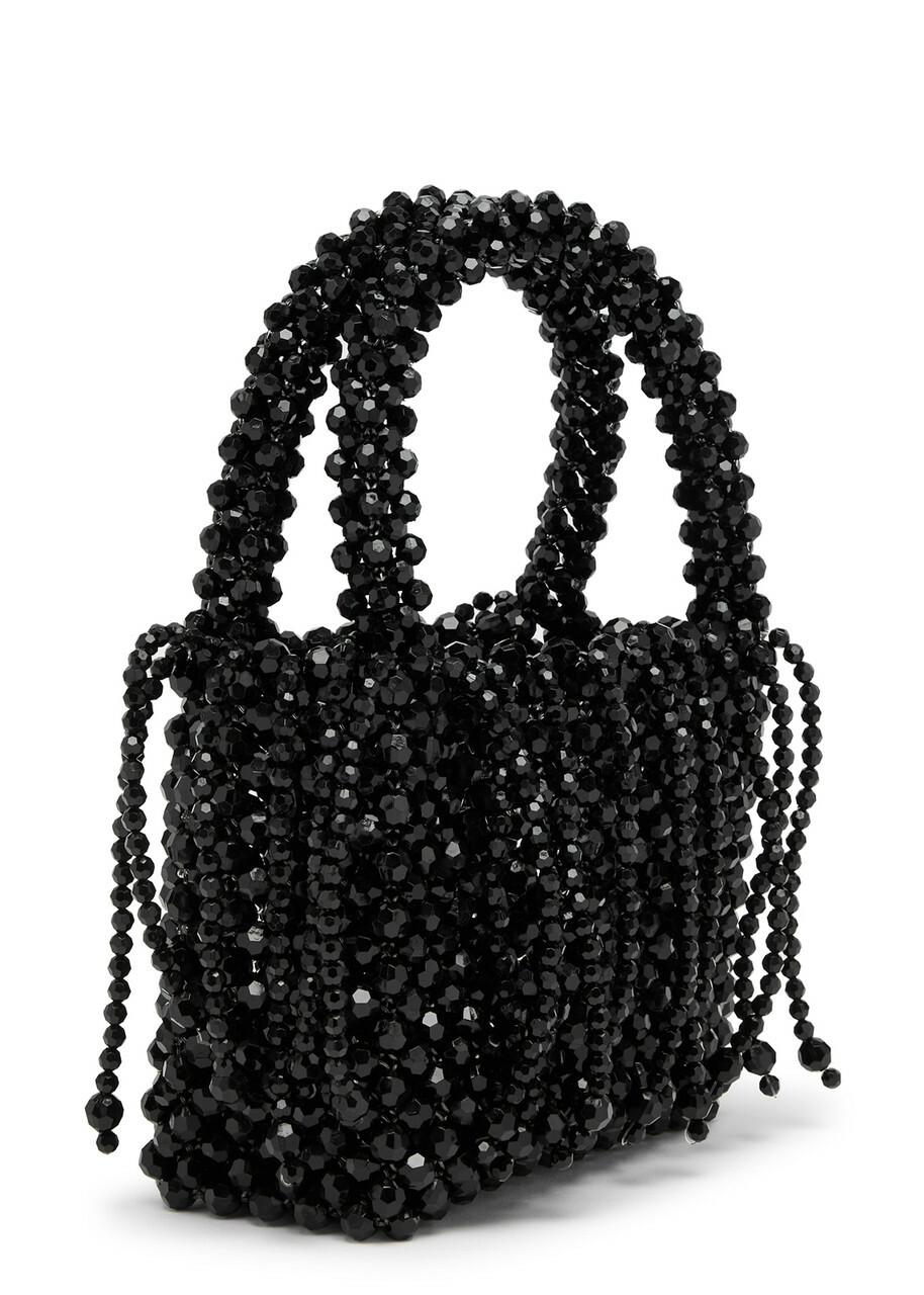 【英国発Sister Jane】Gala beaded top handle bag ビーズバッグ Sister Jane Gala Beaded top Handle bag - Black - One Size