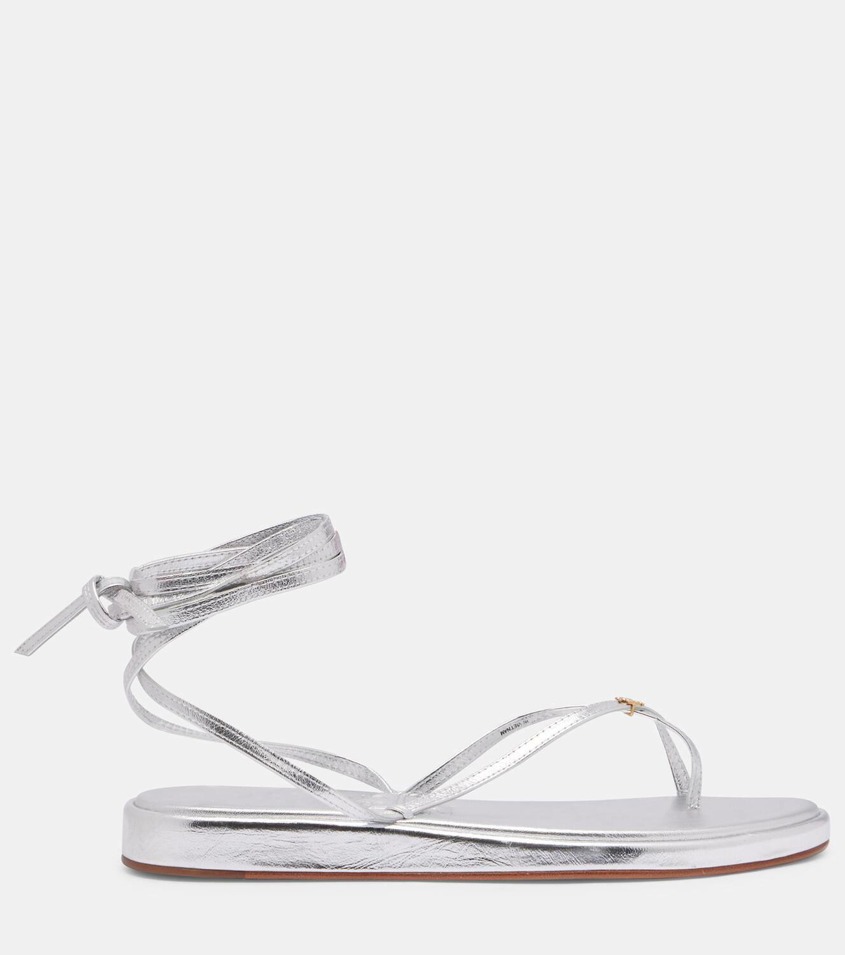 Tory Burch Capri metallic leather thong sandals
