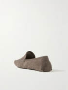 Thom Sweeney - Cashmere-Lined Suede Slippers - Brown