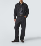 Thom Browne 4-Bar striped cotton polo shirt
