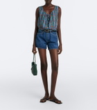 Dôen Theo plaid cotton crop top