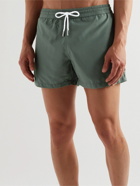 Thom Sweeney - Amalfi Straight-Leg Mid-Length Swim Shorts - Green