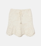 Anna Kosturova Rose crochet cotton miniskirt