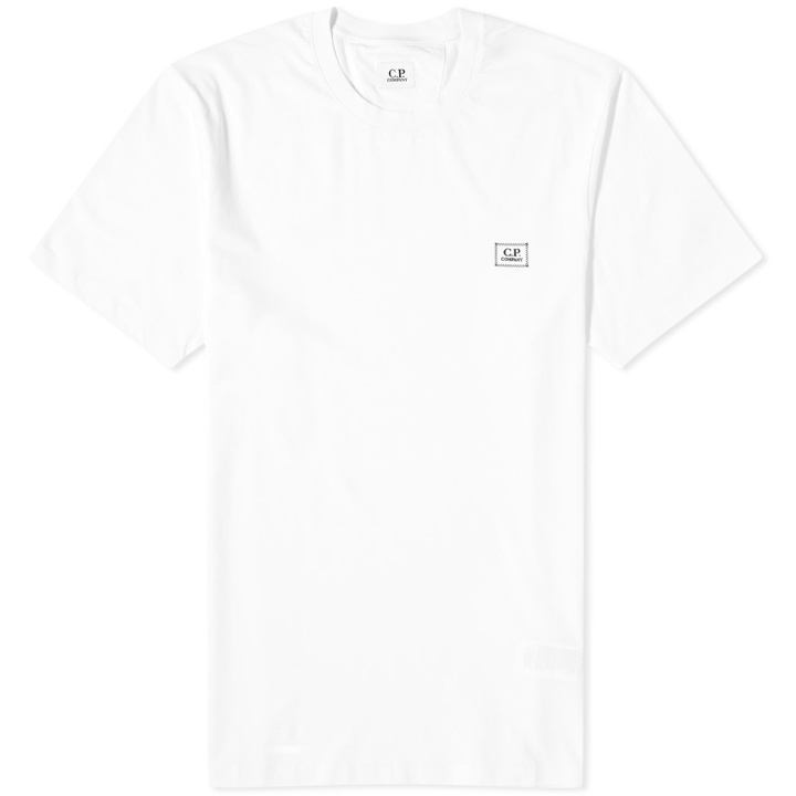 Photo: C.P. Company Men's Blur Logo T-Shirt in Gauze White