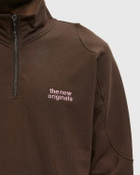 EMBLEM HALF ZIP SWEATER