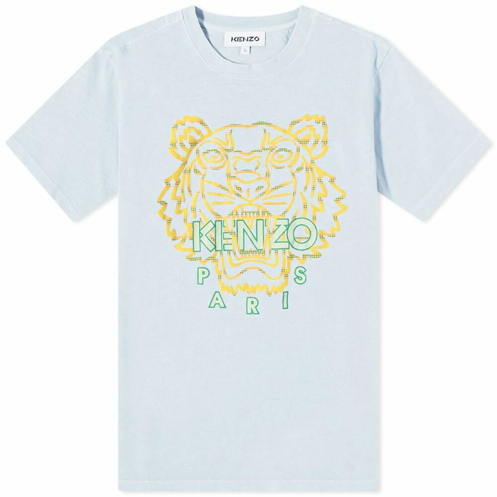 Photo: Kenzo Men's Actua Summer Tiger Classic T-Shirt in Light Blue