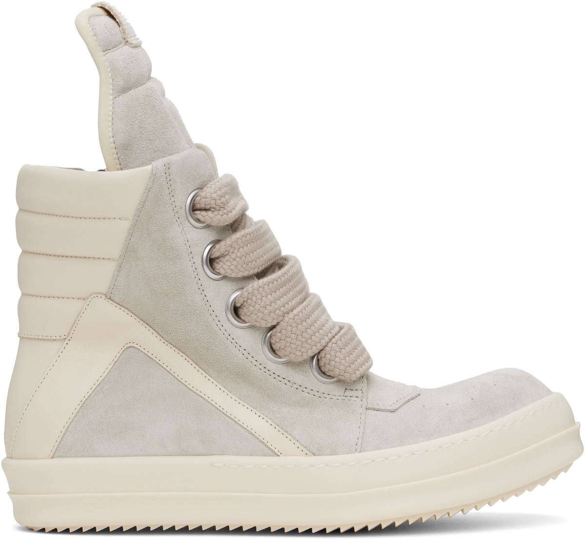 Rick Owens Gray & Off-White Hollywood Jumbolace Geobasket