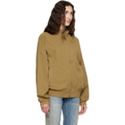 Barbour Tan Royston Cotton Harrington Bomber Jacket