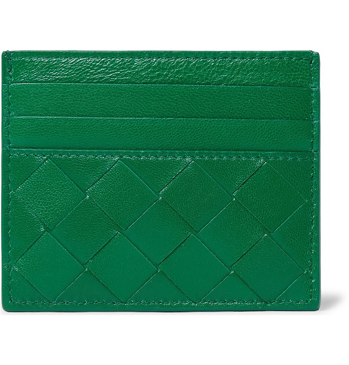 Photo: Bottega Veneta - Intrecciato Leather Cardholder - Green