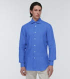Kiton - Long-sleeve linen shirt