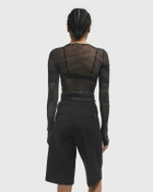 Daily Paper Floral mesh top Black Womens Longsleefe