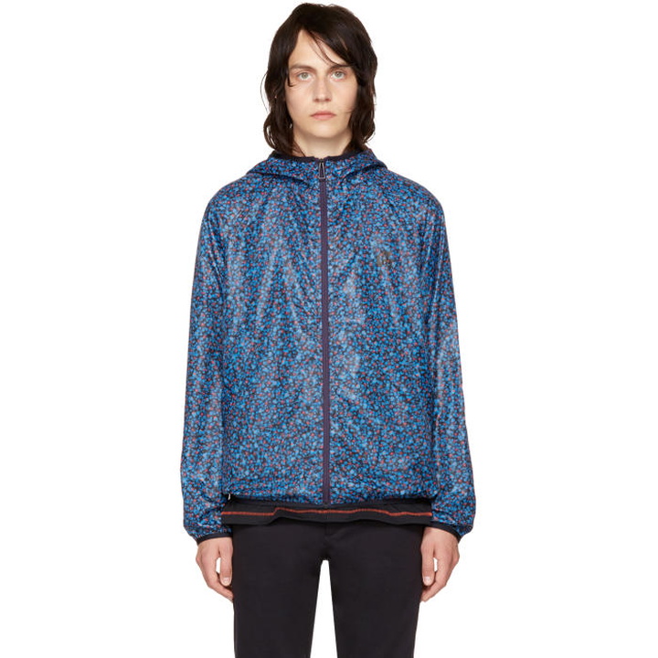 Photo: PS by Paul Smith Blue Multidot Hooded Jacket