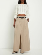 MAX MARA Sfinge Cable Knit Crop Top