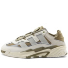 Adidas Men's Niteball Sneakers in Off White/Green/Lime