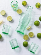 SERAX Transparent Green Fish & Fish Vase