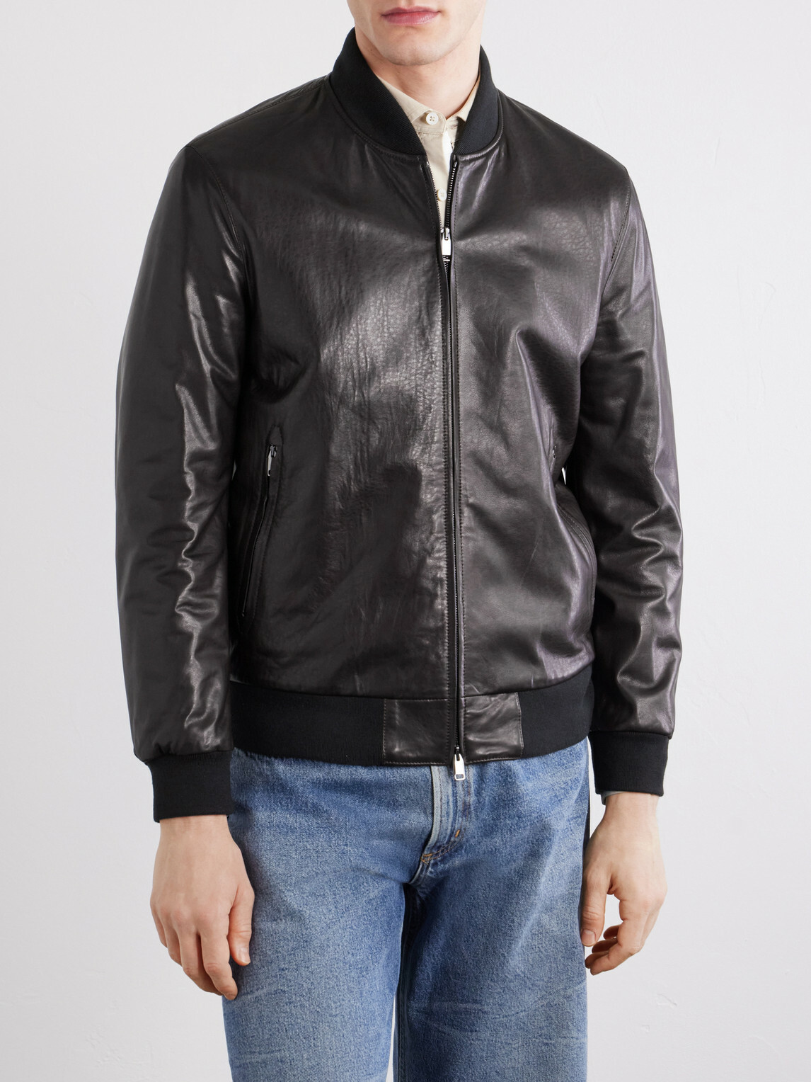 Brioni - Leather Jacket - Brown