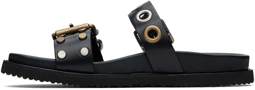 【Vivienne Westwood】Alex スタッズ バックル サンダル レザー Vivienne Westwoodのブラック Alex スタッズ サンダルがセール中
