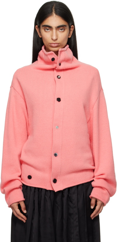 Photo: ADER error Pink Mohair Cardigan
