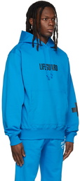 Helmut Lang Blue Cross Hoodie