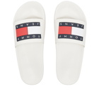 Tommy Jeans Women's Essential Flag Pool Slide in White