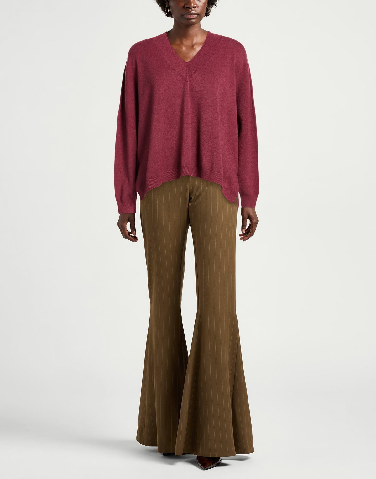 Manila Grace Womens Sweater Garnet