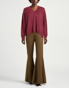 Manila Grace Womens Sweater Garnet