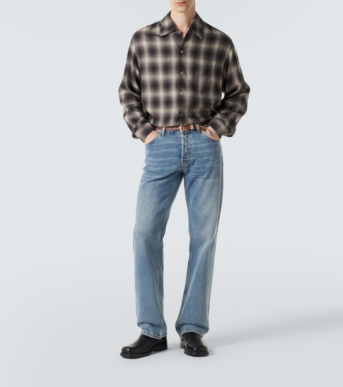 Our Legacy Every checked TENCEL® flannel shirt