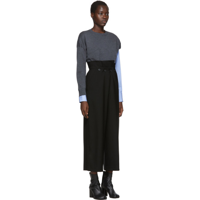 Enfold Black Layered Trousers