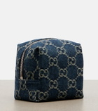 Gucci Gucci Essence Classic Mini denim makeup bag