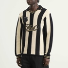 F.C. Real Bristol Men's Stripe Knit Football Shirt in Black
