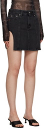 Heron Preston Black Cut Out Skirt