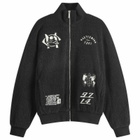 C2H4 Men's x mastermind JAPAN Fleece Jacket in Fuzzy Black