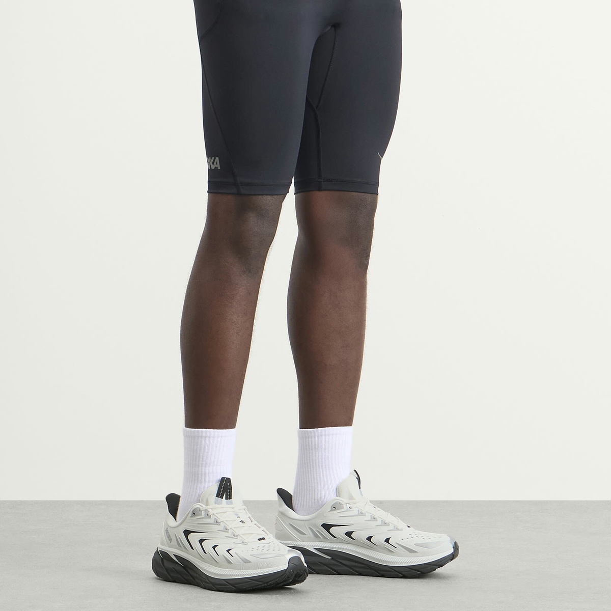 Hoka One One Men's Clifton Utl Sneaker in Frost/Varsity Navy