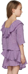 Repose AMS Kids Purple Ruffle T-Shirt