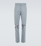 Givenchy - Distressed wool-blend pants