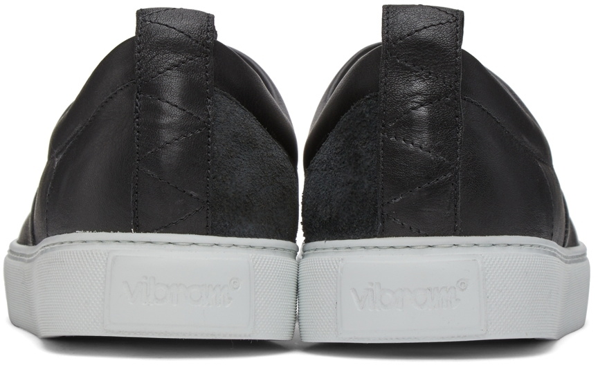 Paul Stuart Black Leather CVO Sneakers