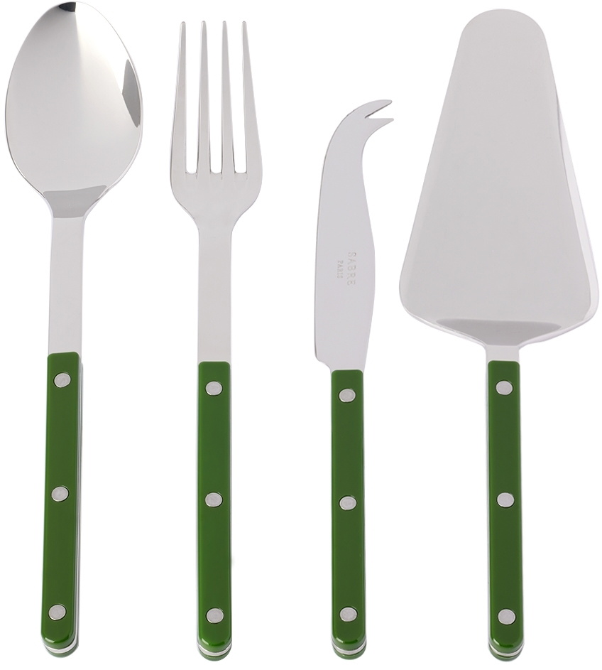 Sabre Green Bistrot Brillant Serving Set, 4 pcs