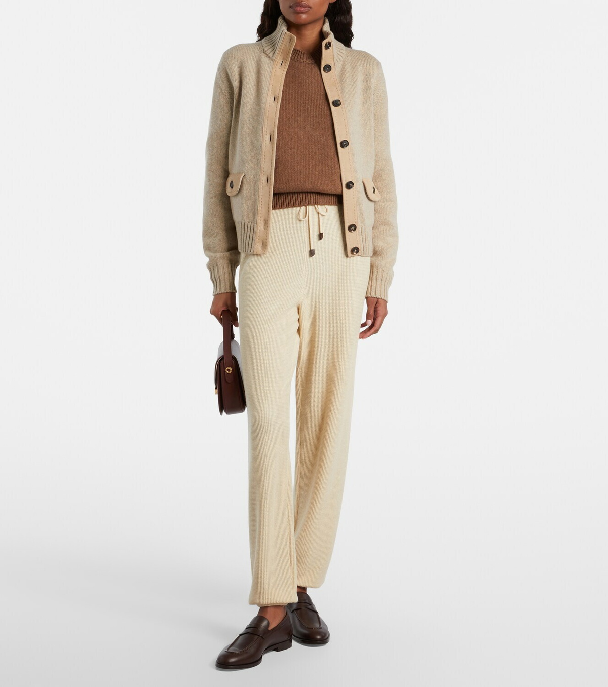 Loro Piana Acacia cashmere and silk sweatpants