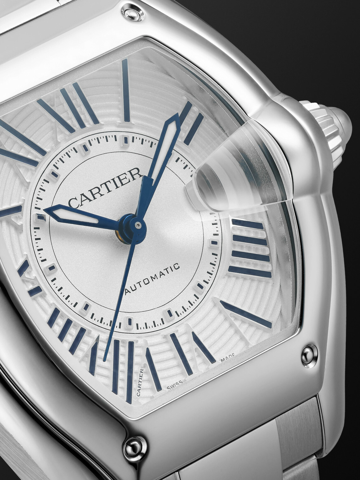 Cartier - Roadster de Cartier Automatic 42.5mm Interchangeable Stainless Steel and Alligator Watch, Ref. No. CRWSRD0019