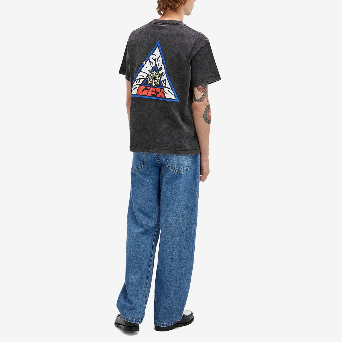 Deva States Men's Buzzsaw T-Shirt in Washed Black