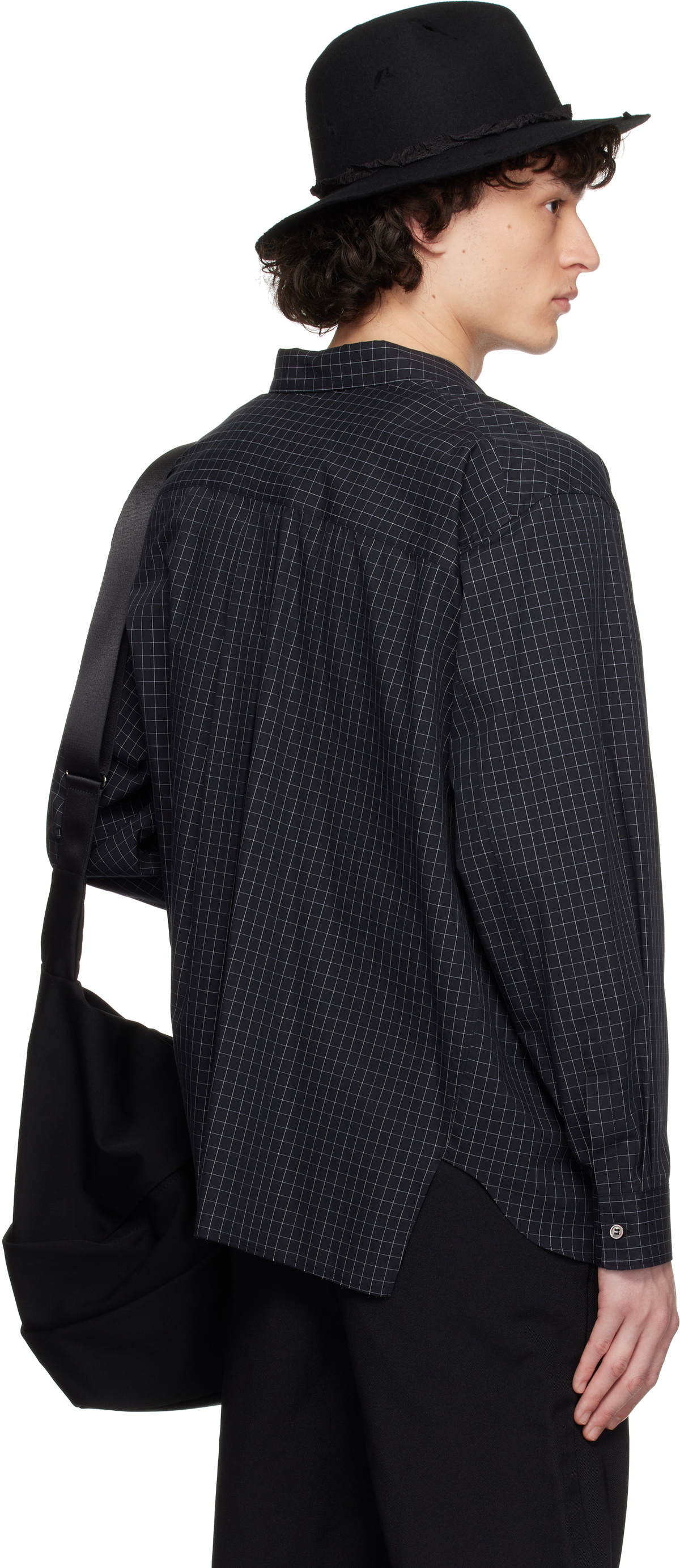 Black Comme des Garçons Black Windowpane Shirt