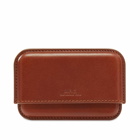 A.P.C. Men's Magna Carta Business Card Case in Noisette