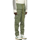 Rhude Green Canvas Cargo Pants