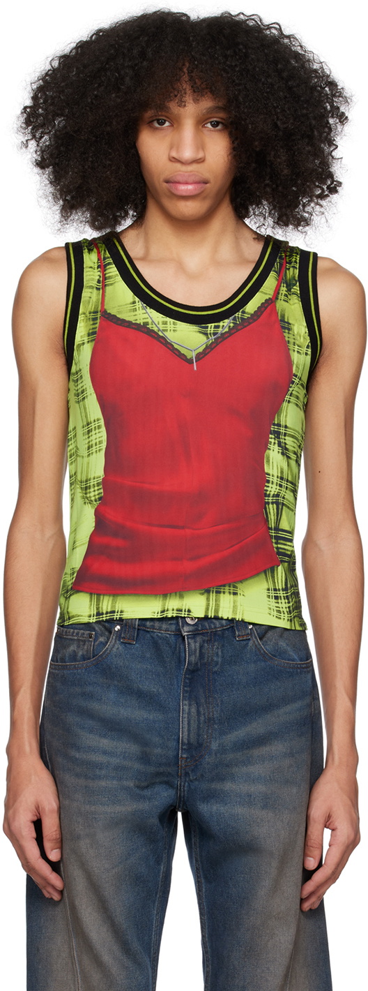 Y/Project Green Jean Paul Gaultier Edition Tank Top Y/Project