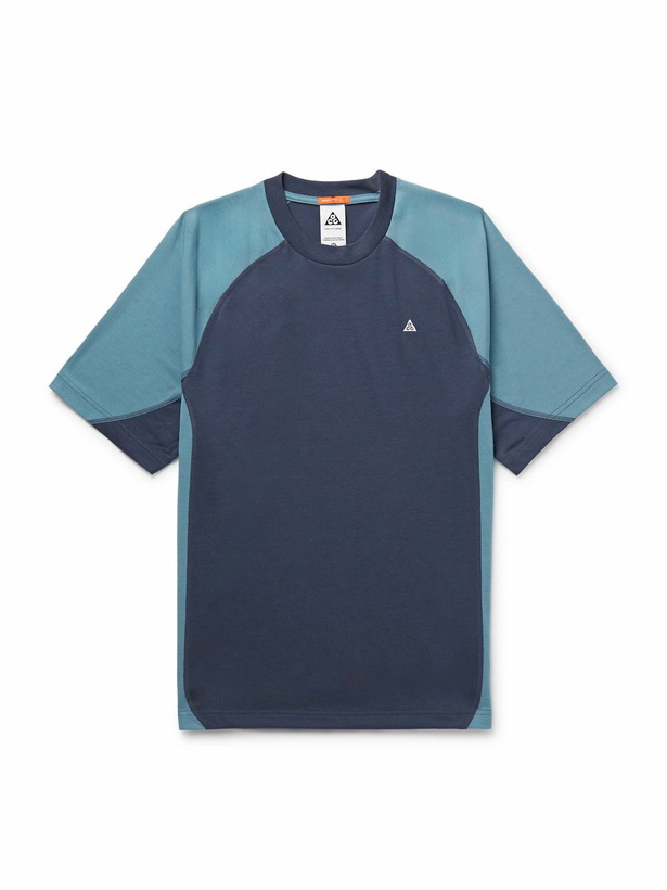 Photo: Nike - ACG Goat Rocks Colour-Block Dri-FIT ADV T-Shirt - Blue