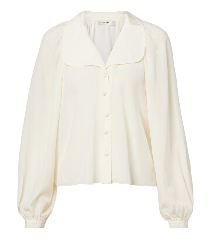 Photo: Frame Gala silk georgette blouse